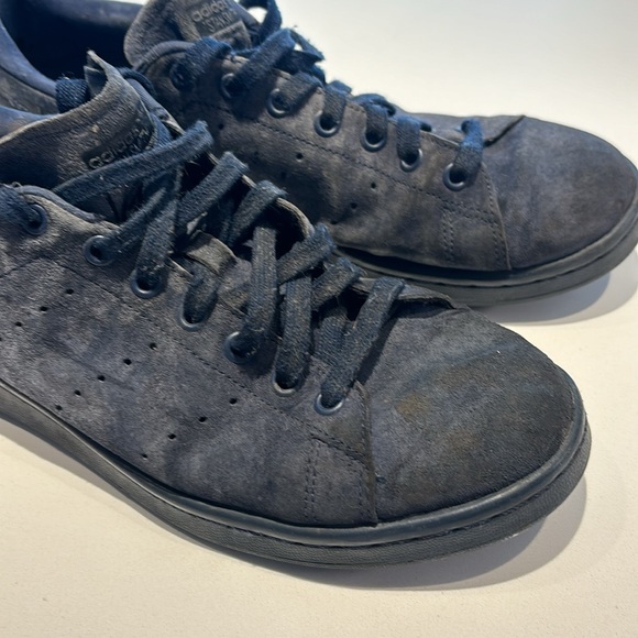 Adidas Stan Smith navy suede shoes size 10.5 - Picture 4 of 5